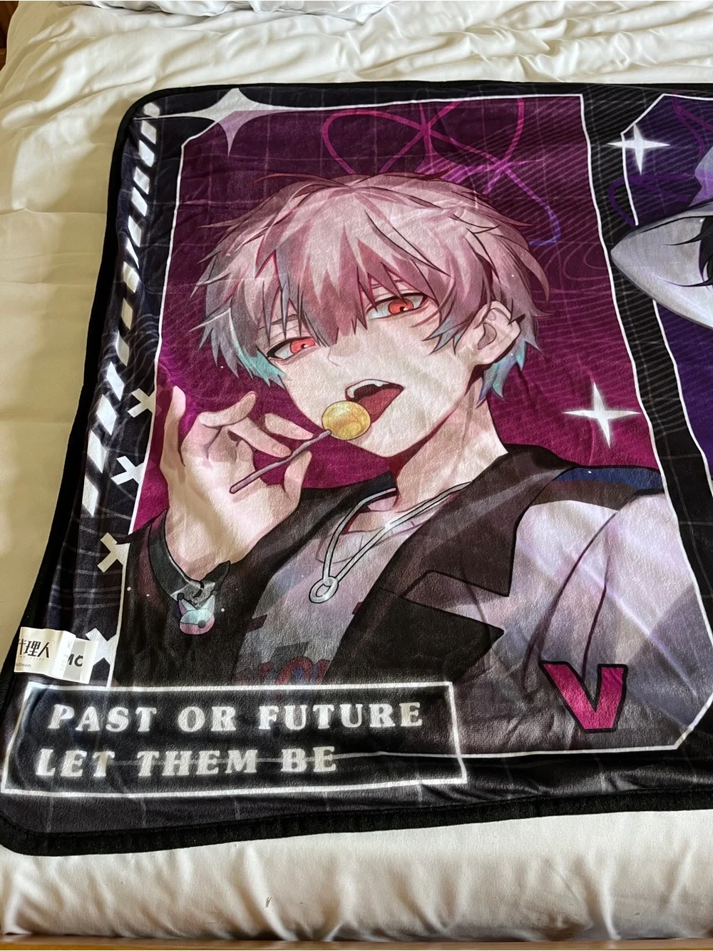 Bilibili Link Click Anime Fleece Throw Blanket 80x153cm 100% Polyester Multicolo